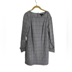Banana Republic Gray Plaid Business Workwear Dress 10